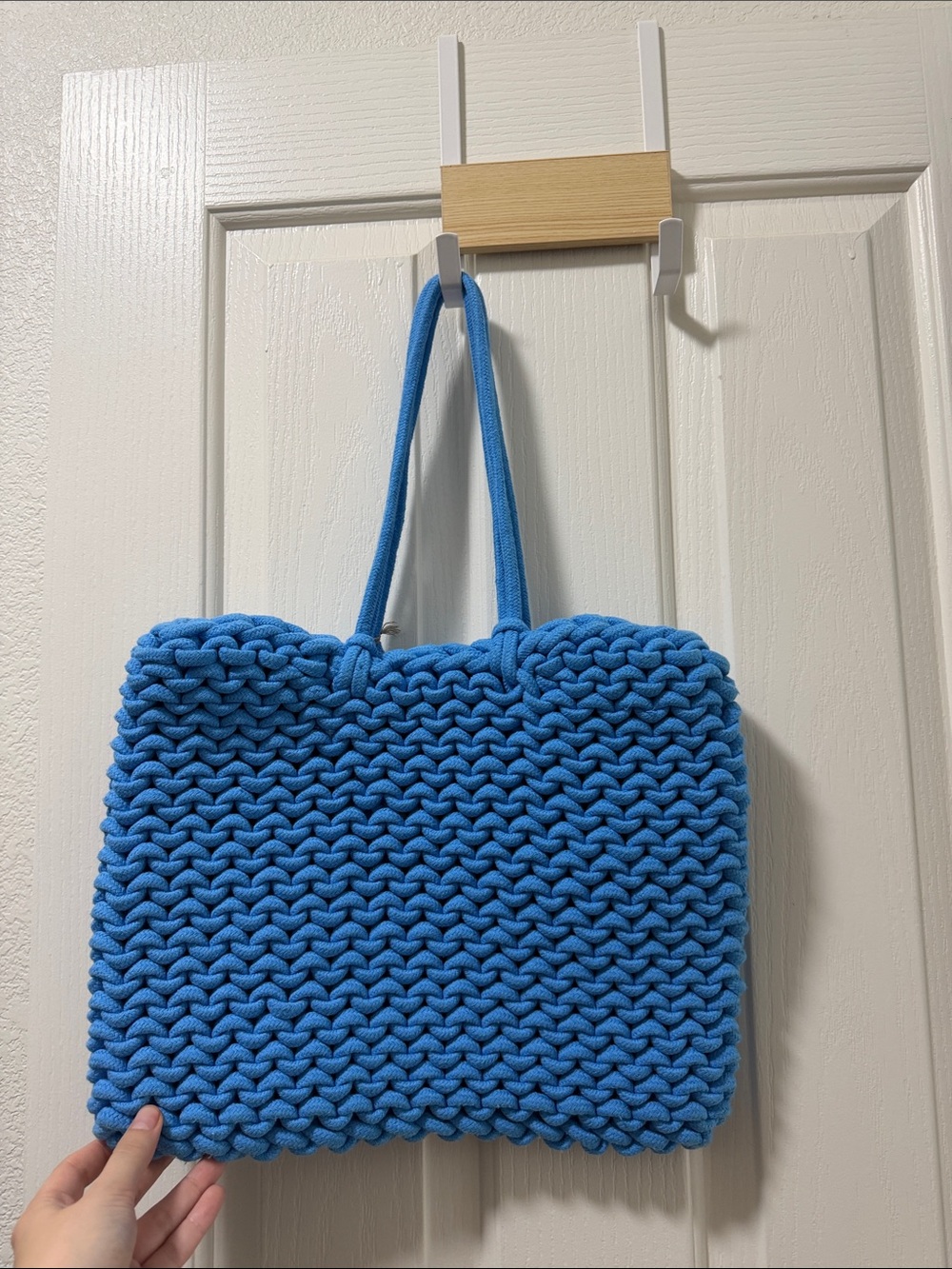 a new day Bright Blue Knit Tote